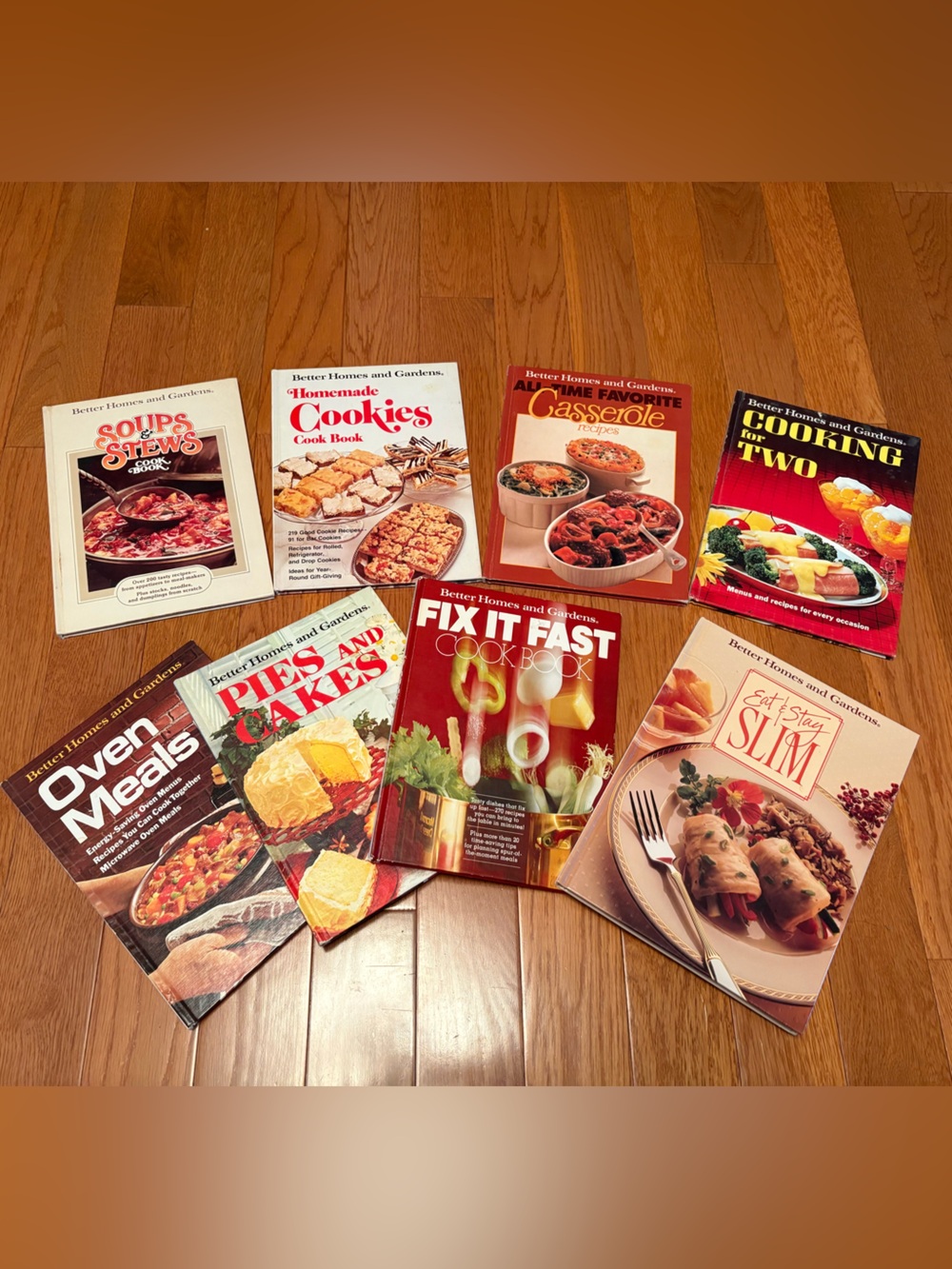 Vintage Better Homes and Gardens Cookbook Lot of 8 - Retro Cooking Bundle
